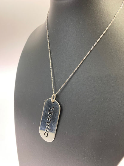 【中古品】【レディース】 CHANEL シャネル DOG TAG ドッグタグ キーホルダー 182-261027-jt-04-min カラー：シルバー 万代Net店