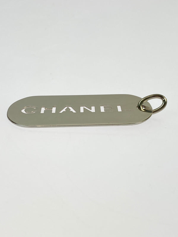 【中古品】【レディース】 CHANEL シャネル DOG TAG ドッグタグ キーホルダー 182-261027-jt-04-min カラー：シルバー 万代Net店