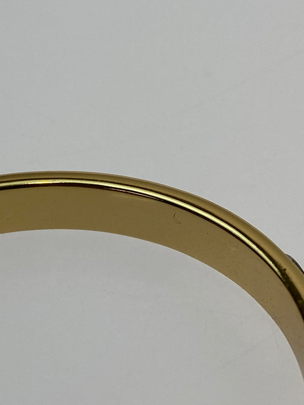 【中古品】【レディース】 COACH コーチ ロゴ ラインストーン フープ ピアス アクセサリー 182-261027-jt-12-min カラー：ゴールド 万代Net店