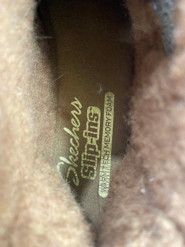 【中古品】【レディース】 SKECHERS スケッチャーズ スリップインズ ショートブーツ 169143 靴 ムートン風 ショートブーツ 167-261026-hu-19-min カラー：ブラウン系 万代Net店