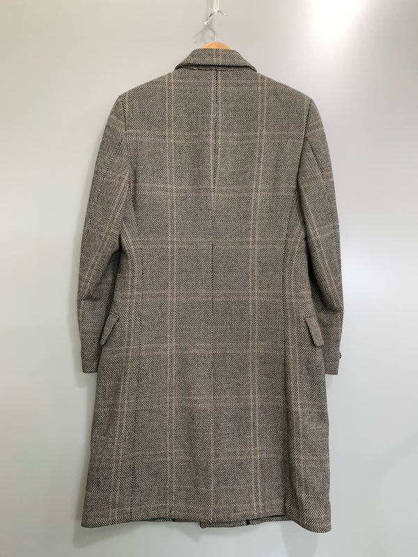 【中古品】【メンズ】 YVE SAINT LAURENT イヴ・サンローラン CHECK CHESTER COAT ステファノ期 チェックコート チェスターコート アウター 141-261024-ta-02-min サイズ：46R カラー：マルチカラー 万代Net店