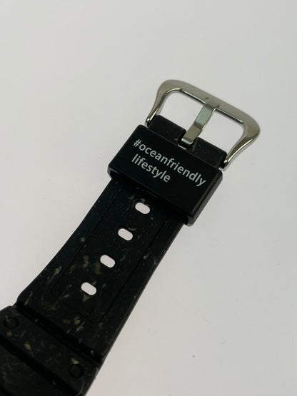 【中古品】【メンズ】 G-SHOCK ジーショック × SURFRIDER FOUNDATION サーフライダーファウンデーション G-5600SRF-1JR 5600 SERIES TOUGH SOLAR DIGITAL WATCH タフ ソーラー デザイン ウォッチ 腕時計 時計 196-261027-jt-13-min カラー：ブラック/マーブル 万代Net店