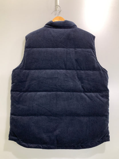 【中古品】【メンズ】 TOMMY HILFIGER トミーヒルフィガー コーデュロイ リバーシブル ベスト ダウンベスト ナイロンベスト 147-261024-ta-21-min サイズ：XL カラー：ネイビー/ホワイト 万代Net店