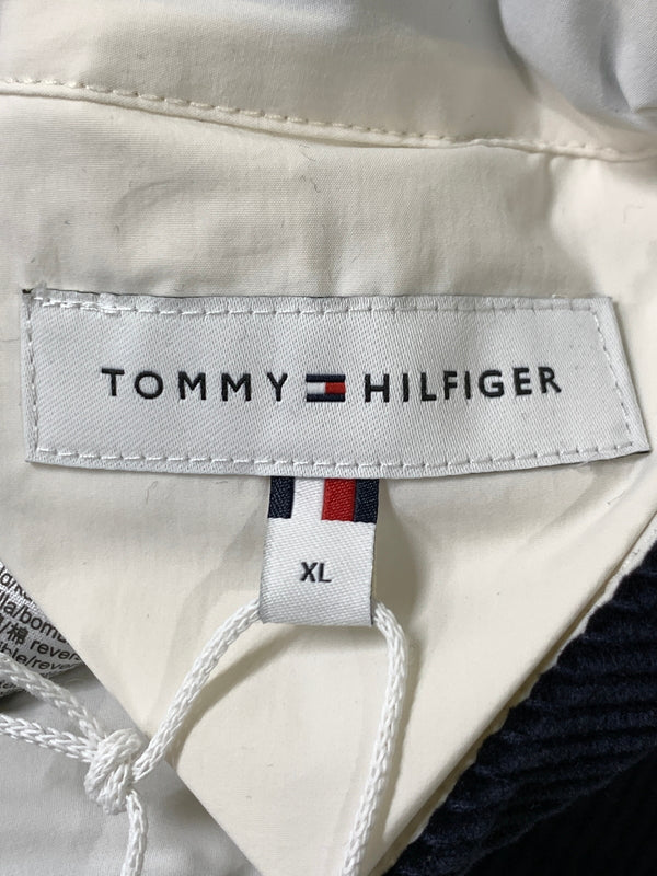 【中古品】【メンズ】 TOMMY HILFIGER トミーヒルフィガー コーデュロイ リバーシブル ベスト ダウンベスト ナイロンベスト 147-261024-ta-21-min サイズ：XL カラー：ネイビー/ホワイト 万代Net店