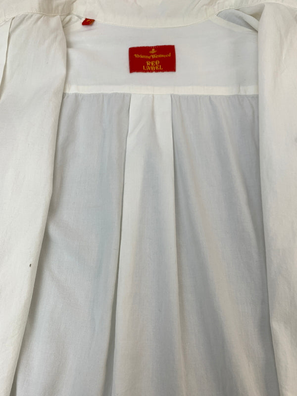 【中古品】【レディース】 VIVIENNE WESTWOOD RED LABEL ヴィヴィアン ウエストウッド レッド レーベル ONE POINT ORB LS SHIRT ロング スリーブ シャツ トップス 170-261028-hu-36-min サイズ：II カラー：ホワイト 万代Net店