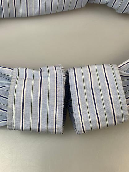 【中古品】【レディース】 VIVIENNE WESTWOOD RED LABEL ヴィヴィアン ウエストウッド レッド レーベル STRIPE SHIRT ストライプ シャツ 長袖 ロングスリーブ トップス 170-261028-hu-35-min サイズ：2 カラー：ライトブルー系 万代Net店