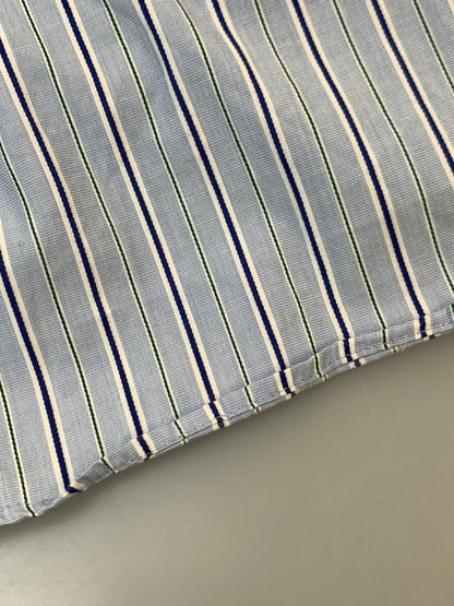 【中古品】【レディース】 VIVIENNE WESTWOOD RED LABEL ヴィヴィアン ウエストウッド レッド レーベル STRIPE SHIRT ストライプ シャツ 長袖 ロングスリーブ トップス 170-261028-hu-35-min サイズ：2 カラー：ライトブルー系 万代Net店