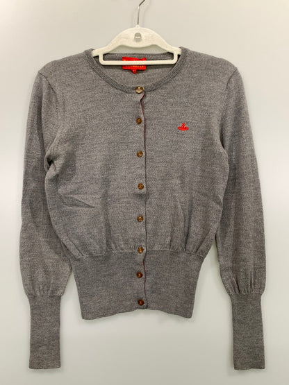 【現状渡し品】【レディース】 VIVIENNE WESTWOOD RED LABEL ヴィヴィアンウエストウッドレッドレーベル CARDIGAN カーディガン トップス 170-261027-hu-37-min サイズ：2 カラー：グレー 万代Net店