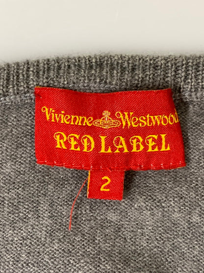 【現状渡し品】【レディース】 VIVIENNE WESTWOOD RED LABEL ヴィヴィアンウエストウッドレッドレーベル CARDIGAN カーディガン トップス 170-261027-hu-37-min サイズ：2 カラー：グレー 万代Net店