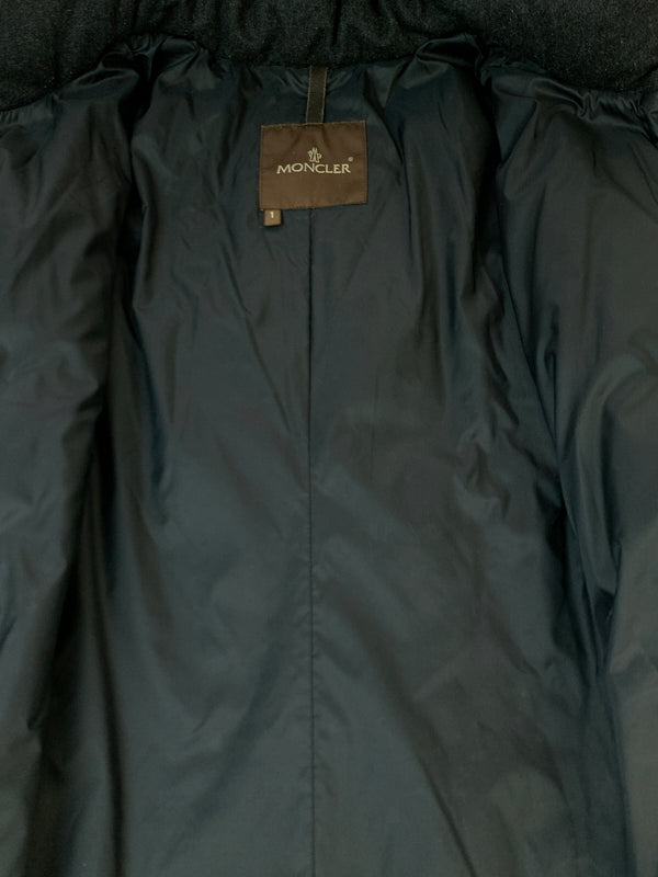 【中古品】【レディース】 MONCLER モンクレール 茶タグ DOWN COAT ダウンコート アウター 169-261027-jt-21-min サイズ：1 カラー：チャコールグレー 万代Net店