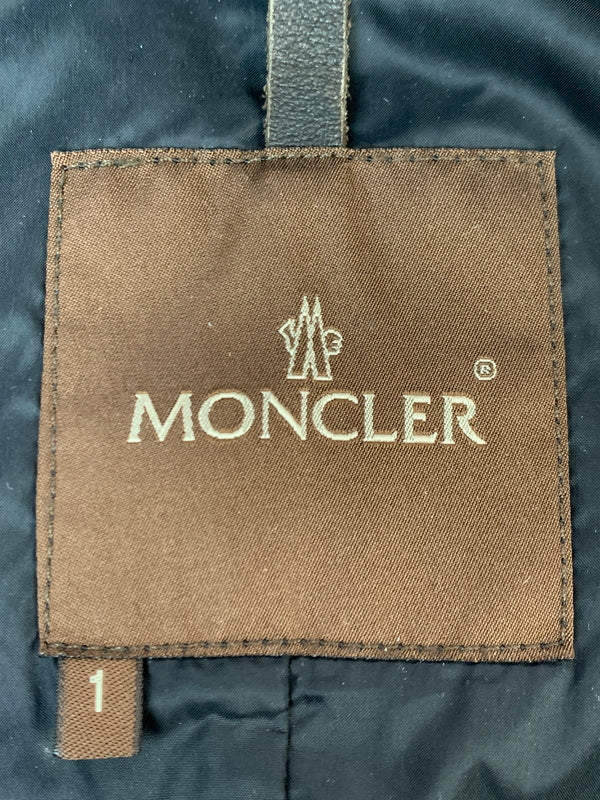 【中古品】【レディース】 MONCLER モンクレール 茶タグ DOWN COAT ダウンコート アウター 169-261027-jt-21-min サイズ：1 カラー：チャコールグレー 万代Net店