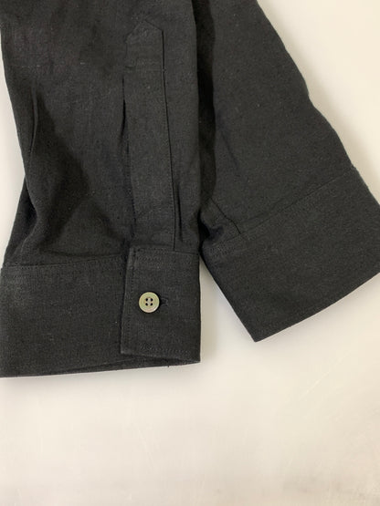 【中古品】【メンズ】 SEMOH セモ LS SILK SHIRT 24-1-03 ロングスリーブ シルク 長袖シャツ ノーカラー メンズ トップス 140-261029-em-03-min サイズ：1 カラー：ブラック 万代Net店