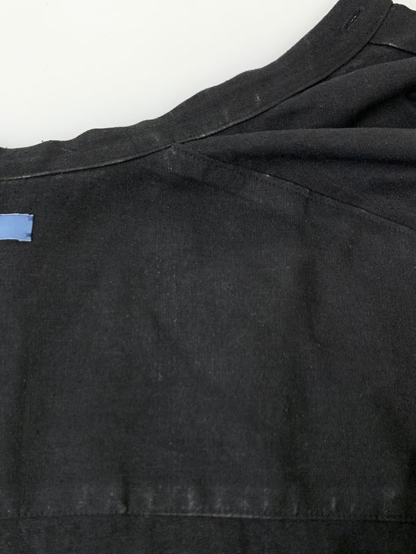 【中古品】【メンズ】 SEMOH セモ LS SILK SHIRT 24-1-03 ロングスリーブ シルク 長袖シャツ ノーカラー メンズ トップス 140-261029-em-03-min サイズ：1 カラー：ブラック 万代Net店