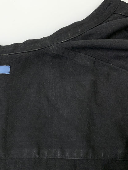 【中古品】【メンズ】 SEMOH セモ LS SILK SHIRT 24-1-03 ロングスリーブ シルク 長袖シャツ ノーカラー メンズ トップス 140-261029-em-03-min サイズ：1 カラー：ブラック 万代Net店