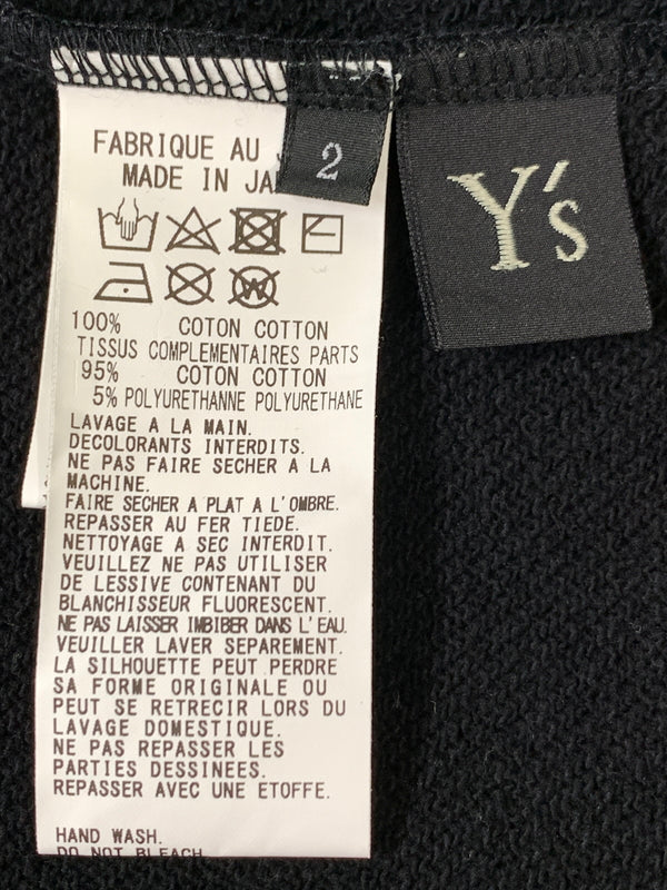 【中古品】【メンズ】 Y'S ワイズ PIGMENT PRINT ZIP UP LONG HOODIE ピグメント プリント ジップ アップ ロング フーディー YS-T24-070 パーカー トップス 140-261028-hu-15-min サイズ：2 カラー：ブラック 万代Net店