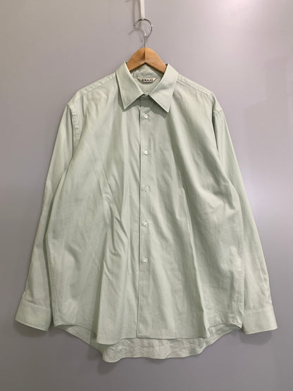 【中古品】【メンズ】 AURALEE オーラリー WASHED FINX TWILL SHIRT ウォッシュド フィンクス ツイル シャツ A25AS01TN 長袖 シャツ ロングスリーブ 140-261028-hu-05-min サイズ：5 カラー：ミントグリーン系 万代Net店