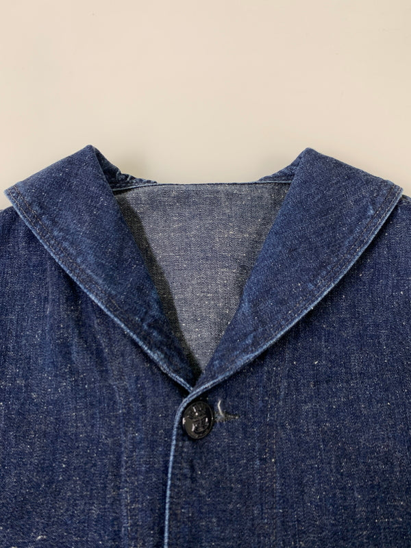 【中古品】【メンズ】 TCB JEANS ティーシービージーンズ USN DECK JACKET ダックジャケット ワークウェア アウター 145-261024-ta-18-min サイズ：サイズ不明 下記参照 カラー：ネイビー 万代Net店