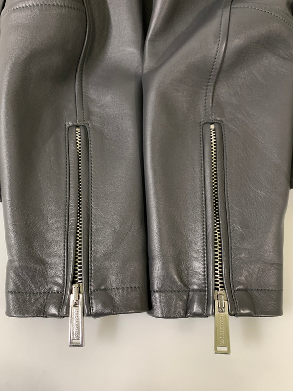 【中古品】【メンズ】 DSQUARED2 ディースクエアード S74AM1203 21AW ダブルライダースジャケット レザージャケット アウター 141-261024-ta-07-min サイズ：42 カラー：グレイ 万代Net店