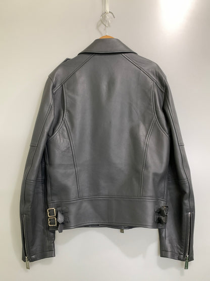 【中古品】【メンズ】 DSQUARED2 ディースクエアード S74AM1203 21AW ダブルライダースジャケット レザージャケット アウター 141-261024-ta-07-min サイズ：42 カラー：グレイ 万代Net店