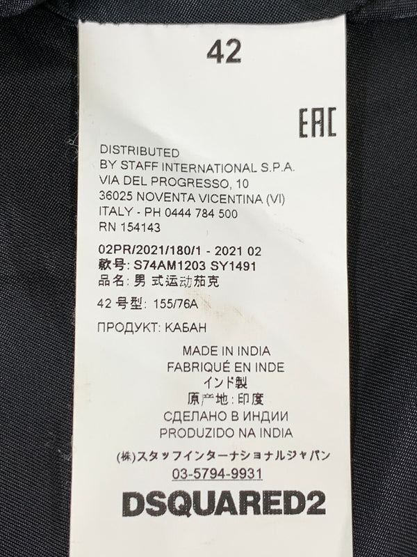 【中古品】【メンズ】 DSQUARED2 ディースクエアード S74AM1203 21AW ダブルライダースジャケット レザージャケット アウター 141-261024-ta-07-min サイズ：42 カラー：グレイ 万代Net店