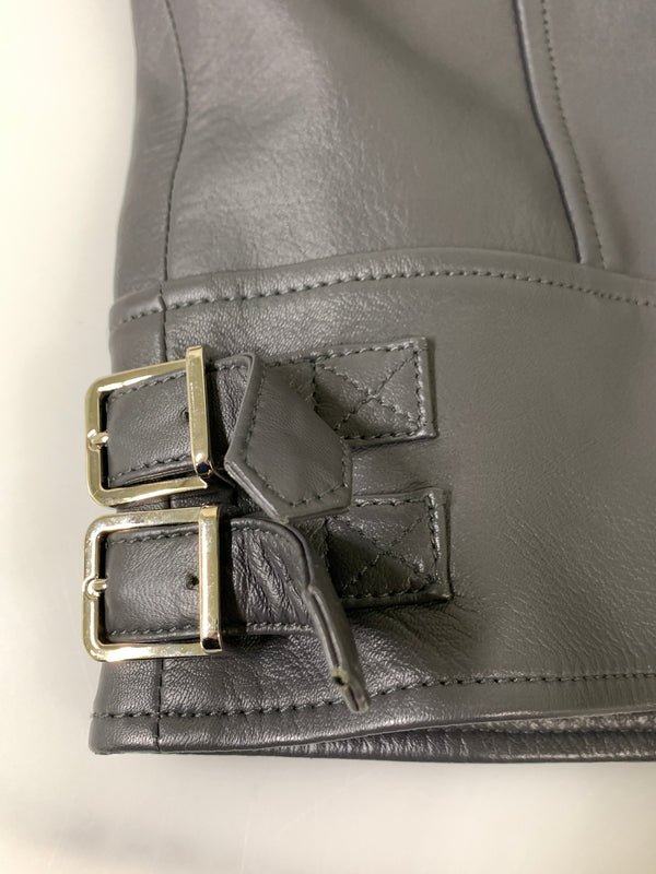 【中古品】【メンズ】 DSQUARED2 ディースクエアード S74AM1203 21AW ダブルライダースジャケット レザージャケット アウター 141-261024-ta-07-min サイズ：42 カラー：グレイ 万代Net店