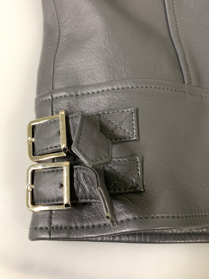 【中古品】【メンズ】 DSQUARED2 ディースクエアード S74AM1203 21AW ダブルライダースジャケット レザージャケット アウター 141-261024-ta-07-min サイズ：42 カラー：グレイ 万代Net店
