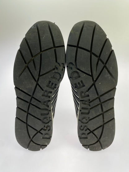 【中古品】【メンズ】 DSQUARED2 ディースクエアード レザー スニーカー 靴 シューズ 163-261026-hu-15-min サイズ：39 1/2 カラー：ホワイト/ブラック 万代Net店