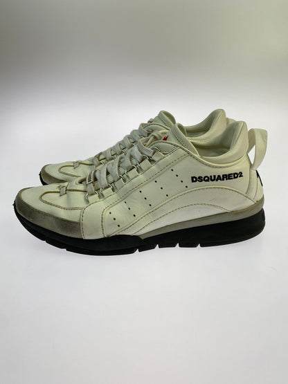 【中古品】【メンズ】 DSQUARED2 ディースクエアード ロゴ刺繍 厚底 ローカット スニーカー 靴 シューズ 162-261026-hu-11-min サイズ：39 1/2 カラー：クリーム系 万代Net店