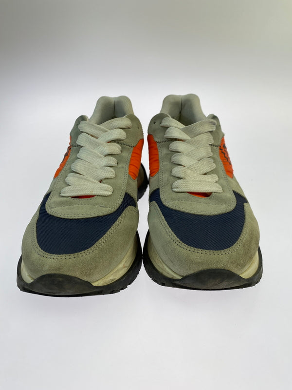 【中古品】【メンズ】 DSQUARED2 ディースクエアード ローカット スニーカー 靴 シューズ 163-261026-hu-14-min サイズ：40 カラー：グレー/オレンジ/ネイビー 万代Net店