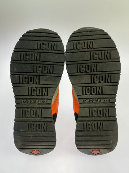 【中古品】【メンズ】 DSQUARED2 ディースクエアード ローカット スニーカー 靴 シューズ 163-261026-hu-14-min サイズ：40 カラー：グレー/オレンジ/ネイビー 万代Net店
