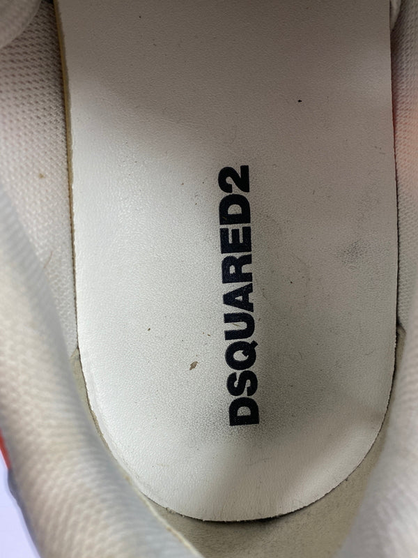 【中古品】【メンズ】 DSQUARED2 ディースクエアード ローカット スニーカー 靴 シューズ 163-261026-hu-14-min サイズ：40 カラー：グレー/オレンジ/ネイビー 万代Net店
