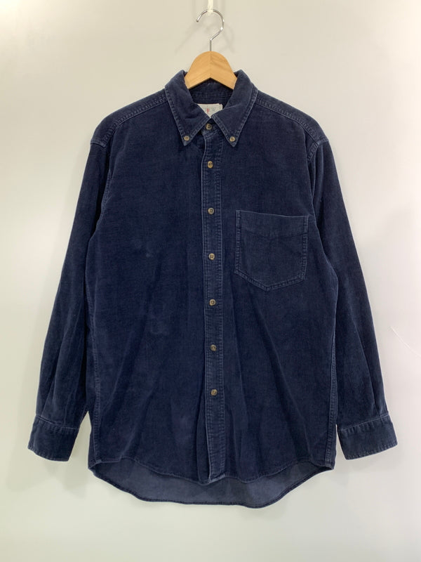 【中古品】【メンズ】 J.CREW ジェイ クルー 巨人タグ 90S CORDUROY BD SHIRT 90年代 コーデュロイ シャツ 長袖シャツ トップス 146-261028-hu-38-min サイズ：S カラー：ネイビー 万代Net店
