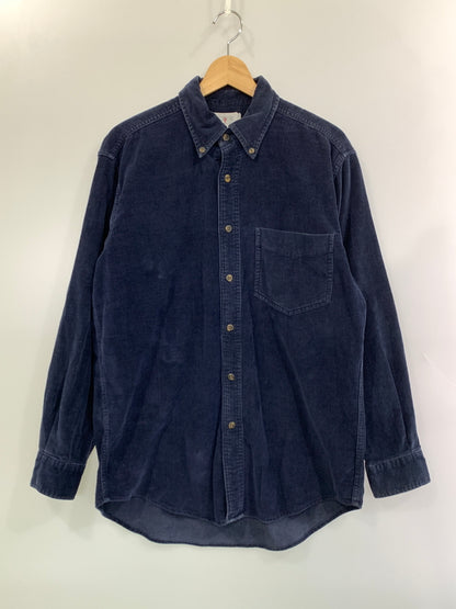 【中古品】【メンズ】 J.CREW ジェイ クルー 巨人タグ 90S CORDUROY BD SHIRT 90年代 コーデュロイ シャツ 長袖シャツ トップス 146-261028-hu-38-min サイズ：S カラー：ネイビー 万代Net店