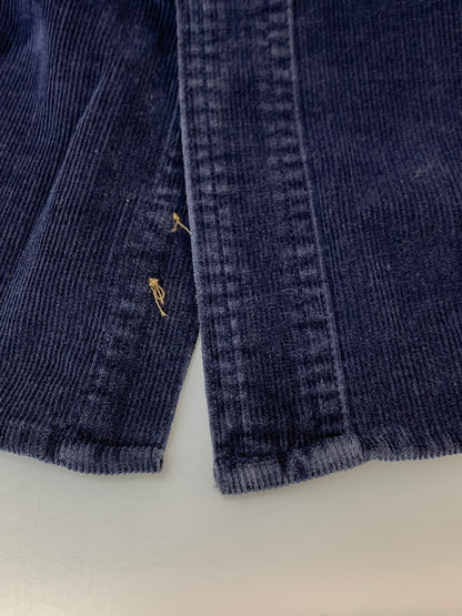 【中古品】【メンズ】 J.CREW ジェイ クルー 巨人タグ 90S CORDUROY BD SHIRT 90年代 コーデュロイ シャツ 長袖シャツ トップス 146-261028-hu-38-min サイズ：S カラー：ネイビー 万代Net店