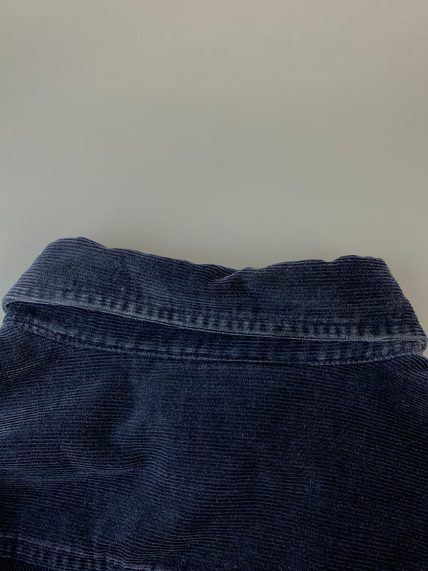 【中古品】【メンズ】 J.CREW ジェイ クルー 巨人タグ 90S CORDUROY BD SHIRT 90年代 コーデュロイ シャツ 長袖シャツ トップス 146-261028-hu-38-min サイズ：S カラー：ネイビー 万代Net店