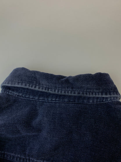 【中古品】【メンズ】 J.CREW ジェイ クルー 巨人タグ 90S CORDUROY BD SHIRT 90年代 コーデュロイ シャツ 長袖シャツ トップス 146-261028-hu-38-min サイズ：S カラー：ネイビー 万代Net店