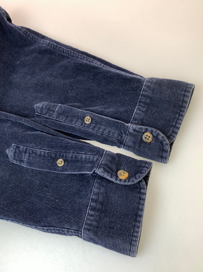 【中古品】【メンズ】 J.CREW ジェイ クルー 巨人タグ 90S CORDUROY BD SHIRT 90年代 コーデュロイ シャツ 長袖シャツ トップス 146-261028-hu-38-min サイズ：S カラー：ネイビー 万代Net店