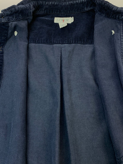 【中古品】【メンズ】 J.CREW ジェイ クルー 巨人タグ 90S CORDUROY BD SHIRT 90年代 コーデュロイ シャツ 長袖シャツ トップス 146-261028-hu-38-min サイズ：S カラー：ネイビー 万代Net店