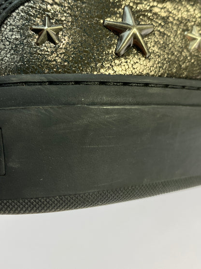 【中古品】【メンズ】 JIMMY CHOO ジミーチュウ ARGYLE HIGH CUT SNEAKER アーガイル ハイカットスニーカー 靴 シューズ 183-261026-hu-20-min サイズ：42 カラー：ブラック 万代Net店