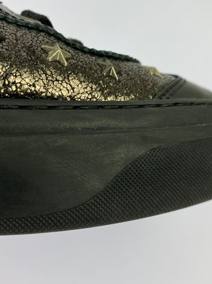 【中古品】【メンズ】 JIMMY CHOO ジミーチュウ ARGYLE HIGH CUT SNEAKER アーガイル ハイカットスニーカー 靴 シューズ 183-261026-hu-20-min サイズ：42 カラー：ブラック 万代Net店