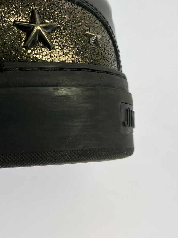 【中古品】【メンズ】 JIMMY CHOO ジミーチュウ ARGYLE HIGH CUT SNEAKER アーガイル ハイカットスニーカー 靴 シューズ 183-261026-hu-20-min サイズ：42 カラー：ブラック 万代Net店