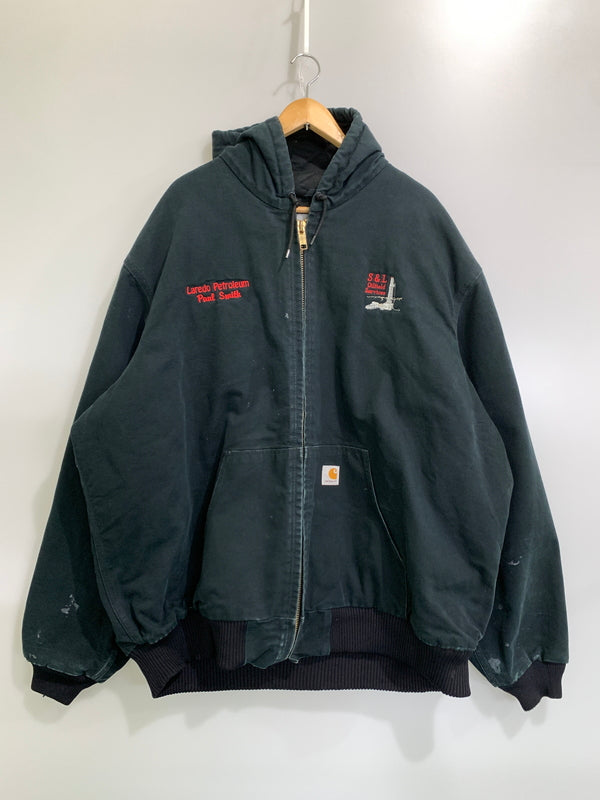 【現状渡し品】【メンズ】 CARHARTT カーハート ACTIVE JACKET アクティブ ジャケット ジップアップ アウター 146-261028-hu-20-min サイズ：3XL カラー：ブラック 万代Net店