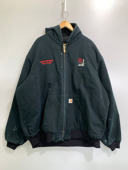 【現状渡し品】【メンズ】 CARHARTT カーハート ACTIVE JACKET アクティブ ジャケット ジップアップ アウター 146-261028-hu-20-min サイズ：3XL カラー：ブラック 万代Net店