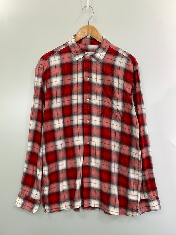 【中古品】【メンズ】 PENNYS TOWNCRAFT ペニーズ タウンクラフト 60S PLAID LS SHIRT 60年代 プレイド ロング スリーブ シャツ ヴィンテージ 長袖シャツ 146-261028-hu-34-min サイズ：表記なしのため不明 カラー：レッド（チェック） 万代Net店