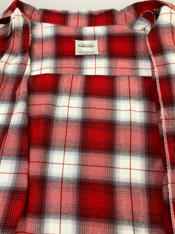 【中古品】【メンズ】 PENNYS TOWNCRAFT ペニーズ タウンクラフト 60S PLAID LS SHIRT 60年代 プレイド ロング スリーブ シャツ ヴィンテージ 長袖シャツ 146-261028-hu-34-min サイズ：表記なしのため不明 カラー：レッド（チェック） 万代Net店