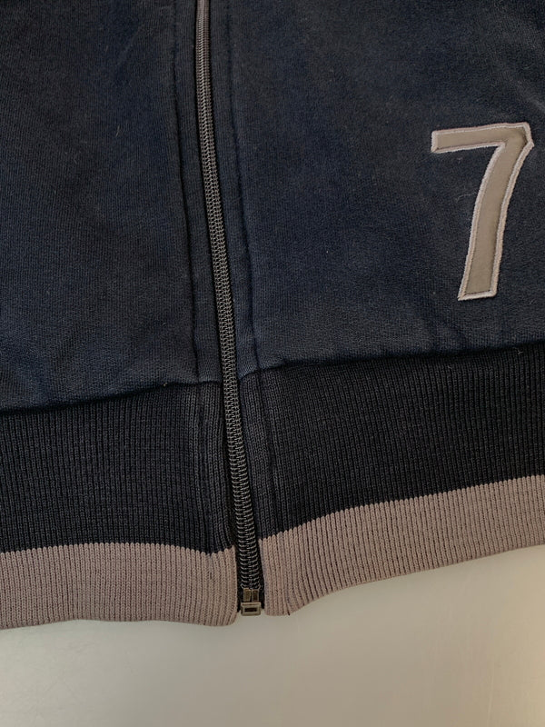 【中古品】【メンズ】 EMPORIO ARMANI エンポリオ アルマーニ REVERSIBLE TRACK JACKET リバーシブル トラック ジャケット アウター 141-261028-hu-45-min サイズ：XS カラー：ブラック（ストライプ）/ネイビー 万代Net店