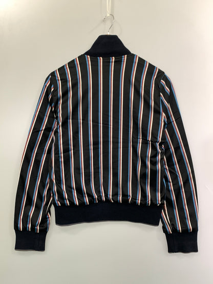 【中古品】【メンズ】 EMPORIO ARMANI エンポリオ アルマーニ REVERSIBLE TRACK JACKET リバーシブル トラック ジャケット アウター 141-261028-hu-45-min サイズ：XS カラー：ブラック（ストライプ）/ネイビー 万代Net店