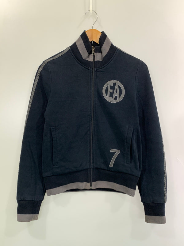 【中古品】【メンズ】 EMPORIO ARMANI エンポリオ アルマーニ REVERSIBLE TRACK JACKET リバーシブル トラック ジャケット アウター 141-261028-hu-45-min サイズ：XS カラー：ブラック（ストライプ）/ネイビー 万代Net店