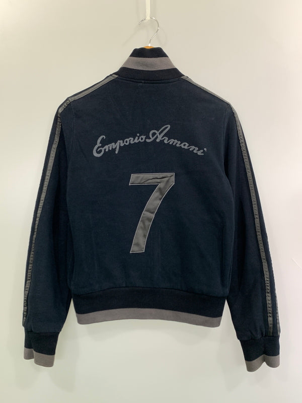【中古品】【メンズ】 EMPORIO ARMANI エンポリオ アルマーニ REVERSIBLE TRACK JACKET リバーシブル トラック ジャケット アウター 141-261028-hu-45-min サイズ：XS カラー：ブラック（ストライプ）/ネイビー 万代Net店