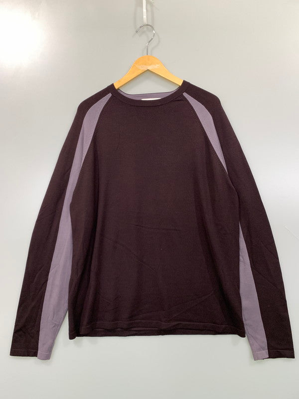 【ジャンク品】【メンズ】 CALVIN KLEIN カルバンクライン SWEATER セーター ニット トップス 141-261027-hu-38-min サイズ：タグなしのため不明 カラー：パープル系 万代Net店